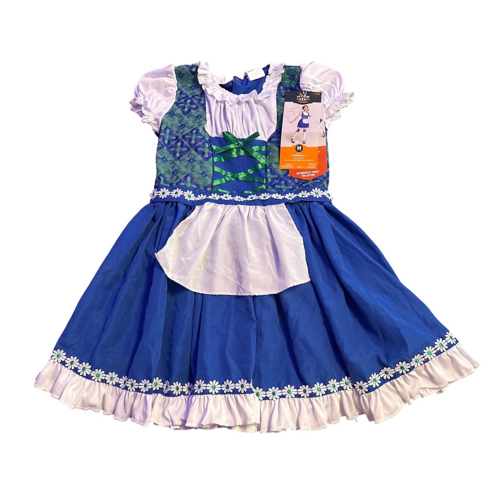 NEW Hyde & EEK Girls Oktoberfest German Dirndl Halloween Costume Dress M 7-8